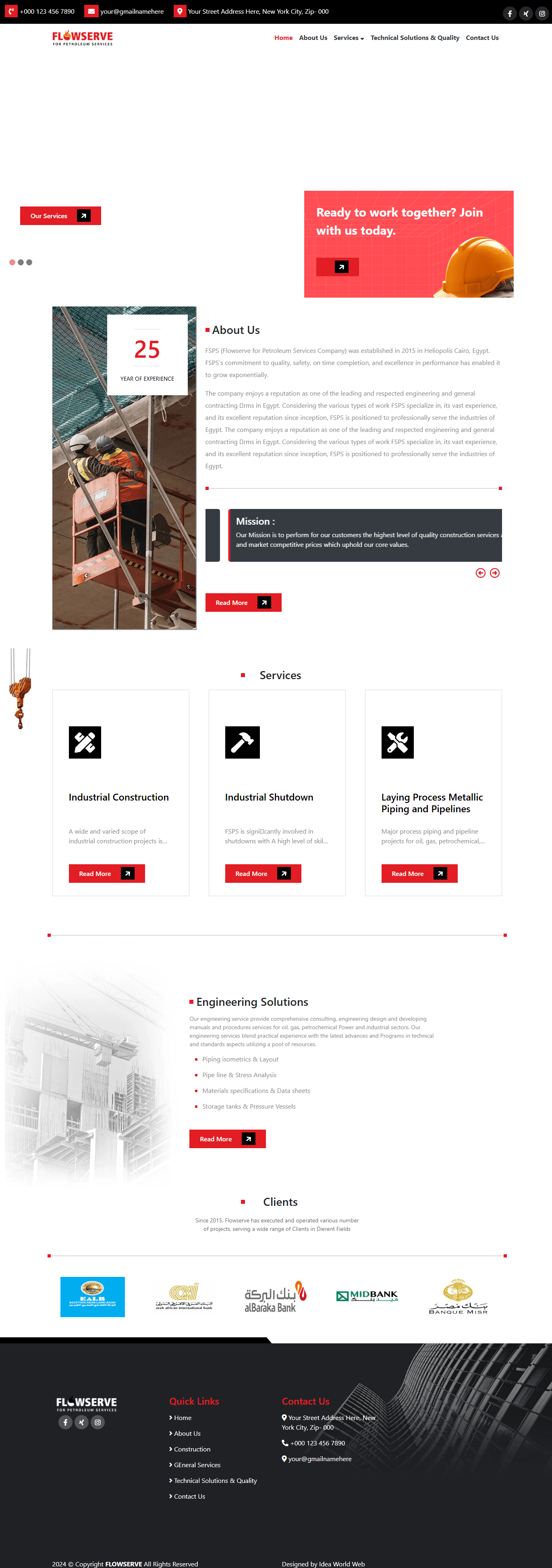 لقطة موقع Flowserve